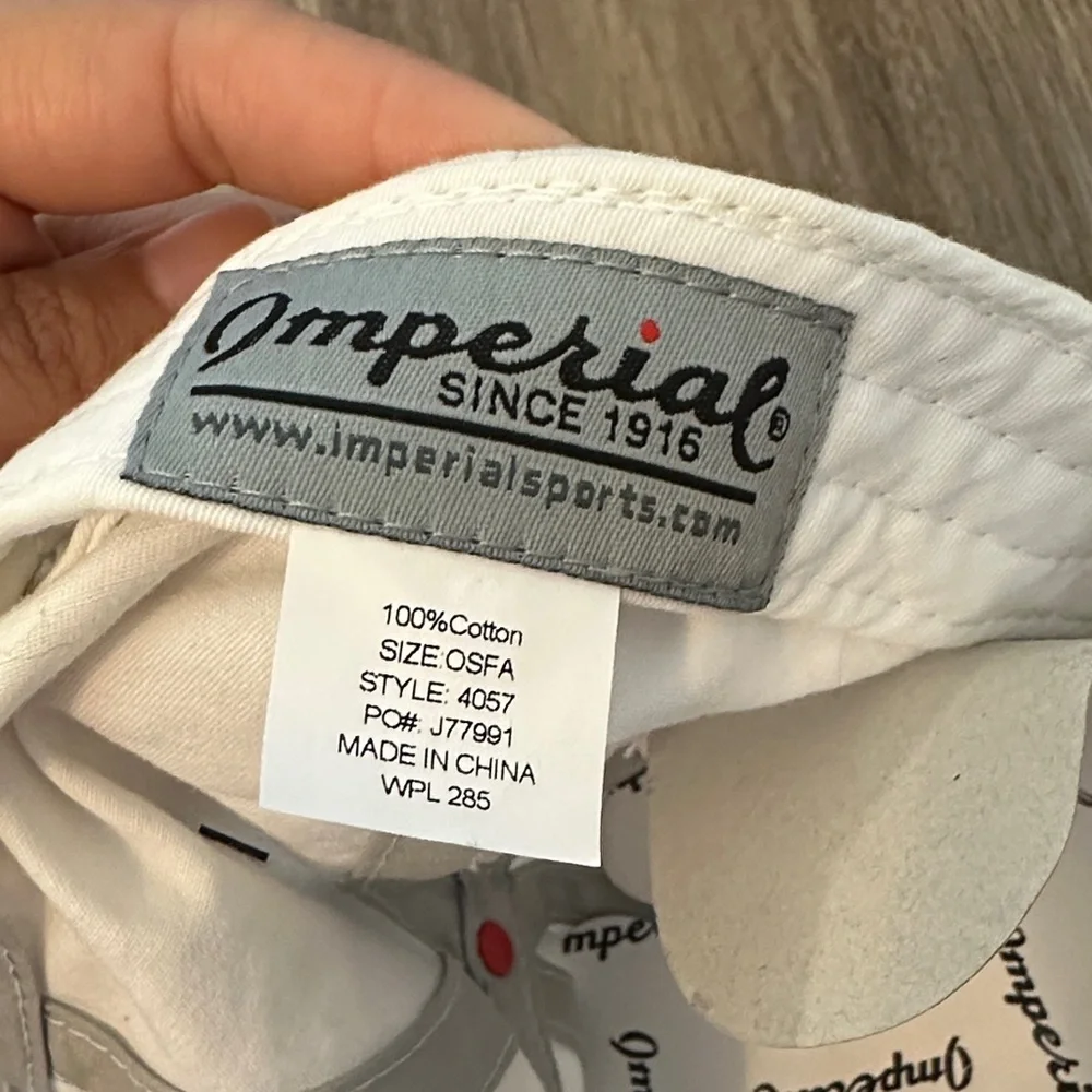 White Wabi Sabi Golf Cap NWT